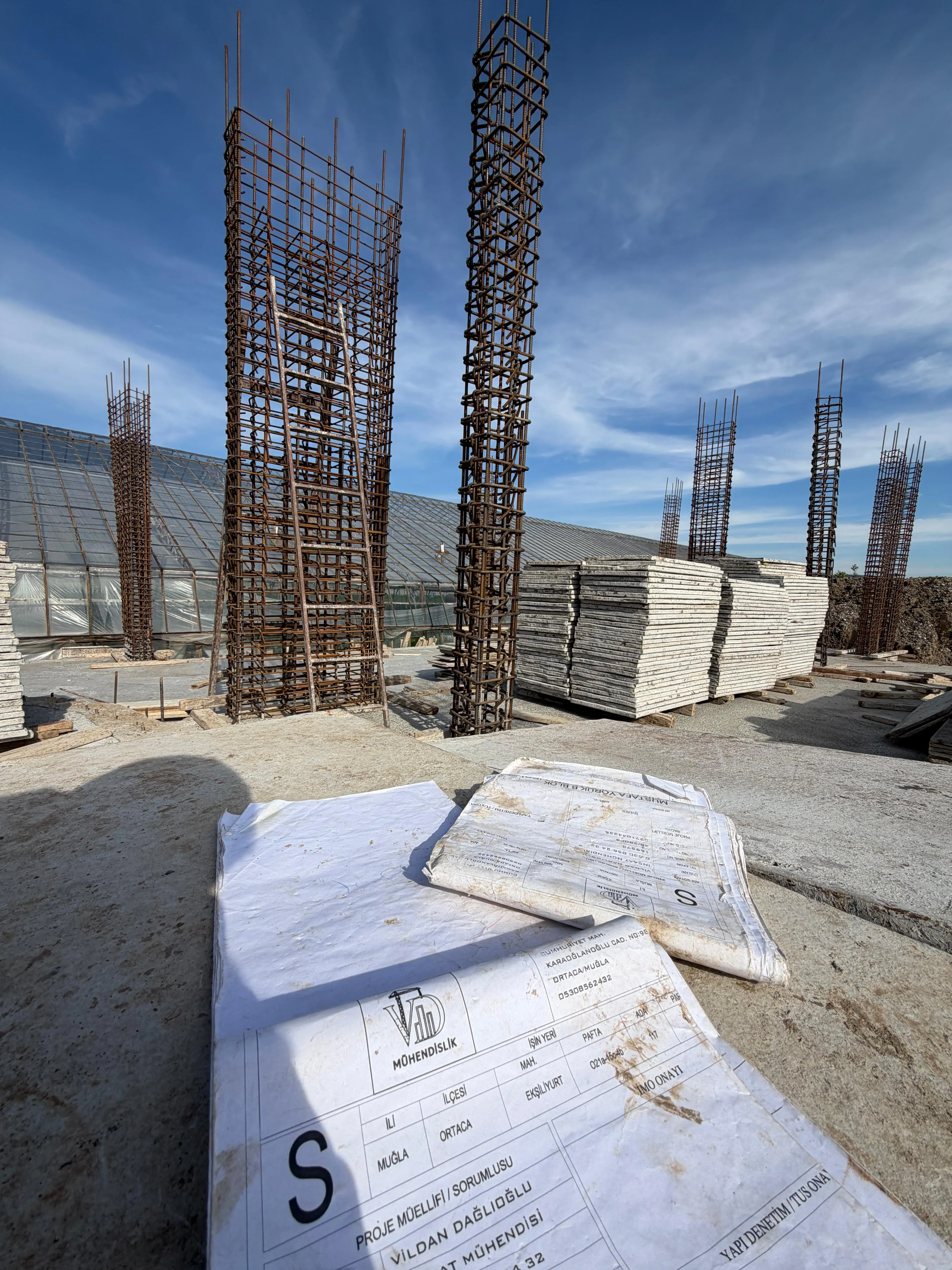 Muğla villa inşaat beton uygulaması - VD Mühendislik